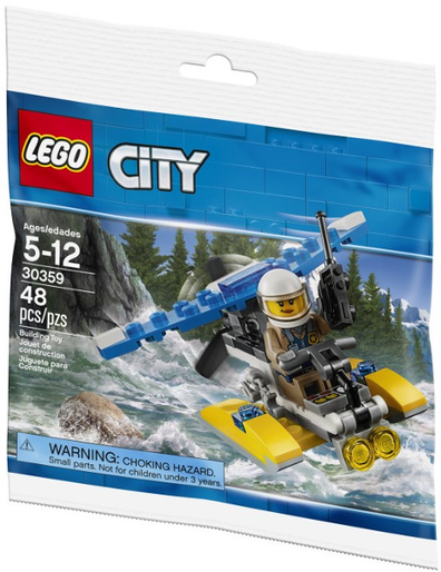 LEGO Set-Police Water Plane (Polybag)-Town / City / Police-30359-1-Creative Brick Builders